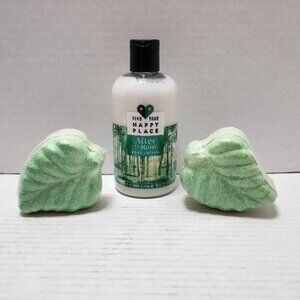 New Find Your Happy Place - After the Rain - Body Lotion & 2 Foaming Bath Bombs